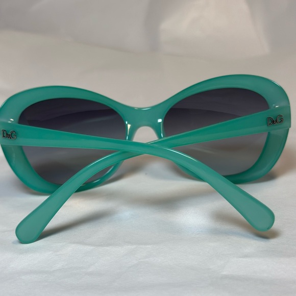 Preloved Authentic Dolce & Gabbana 8083 Turquoise/Gray Gradient Sunglass… - Picture 12 of 17